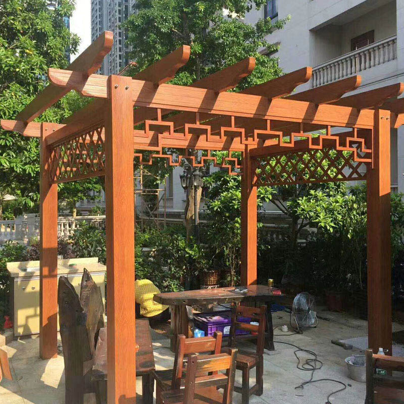 Gazebo Luaran Trellis Anggur Moden Logam Taman