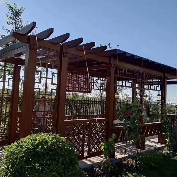 Kayu Trellis Anggur Seperti Pergola Aluminium Kalis Air